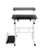 Front Zoom. Mind Reader - 2 Tier Sit and Stand Desk - Black and White.