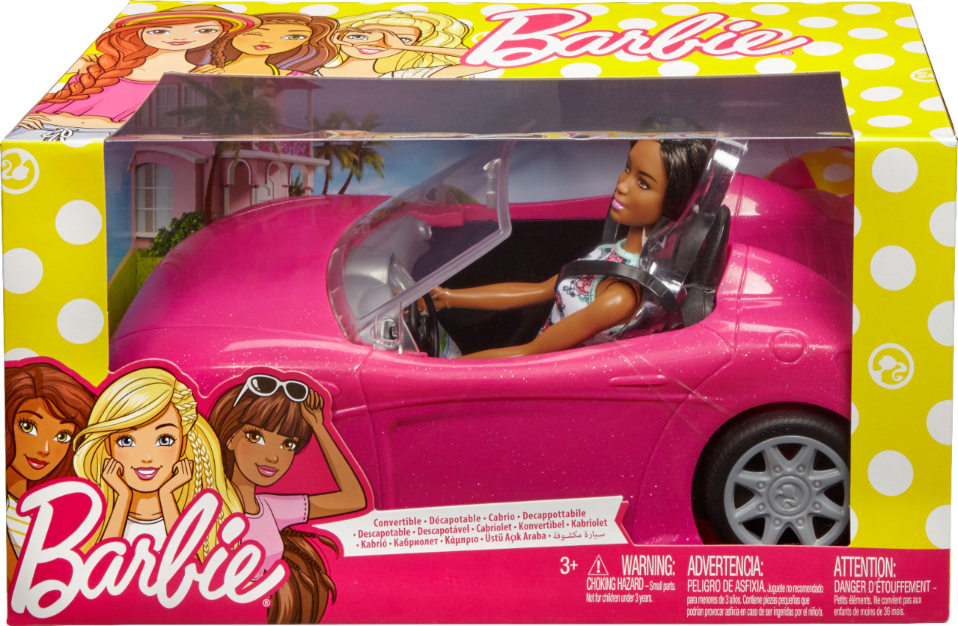 Mattel Barbie Doll Vehicle Brunette Pink FPR58 - Best Buy