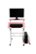 Front Zoom. Mind Reader - 2 Tier Sit and Stand Desk - Pink.