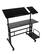 Alt View 11. Mind Reader - 2 Tier Sit and Stand Desk XL - Black.