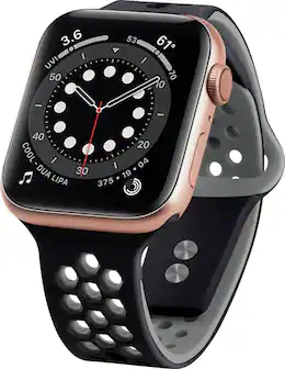 Angle. NEXT - Sport Band DUO Watch Strap for Apple Watch® 38mm, 40mm, and 41mm - Black.