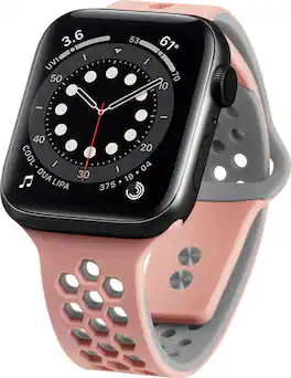 NEXT - Sport Band DUO Watch Strap for Apple Watch 42mm, 44mm, and 45mm - Pink