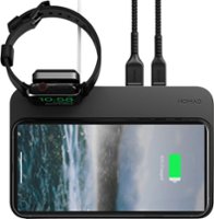 Nomad - 5-in-1 10W Wireless Charging Pad for Apple Watch, AirPods and iPhone - Black - Front_Zoom