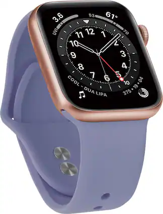 Angle. NEXT - Sport Band Watch Strap for Apple Watch® 38mm, 40mm, and 41mm - Lavender.