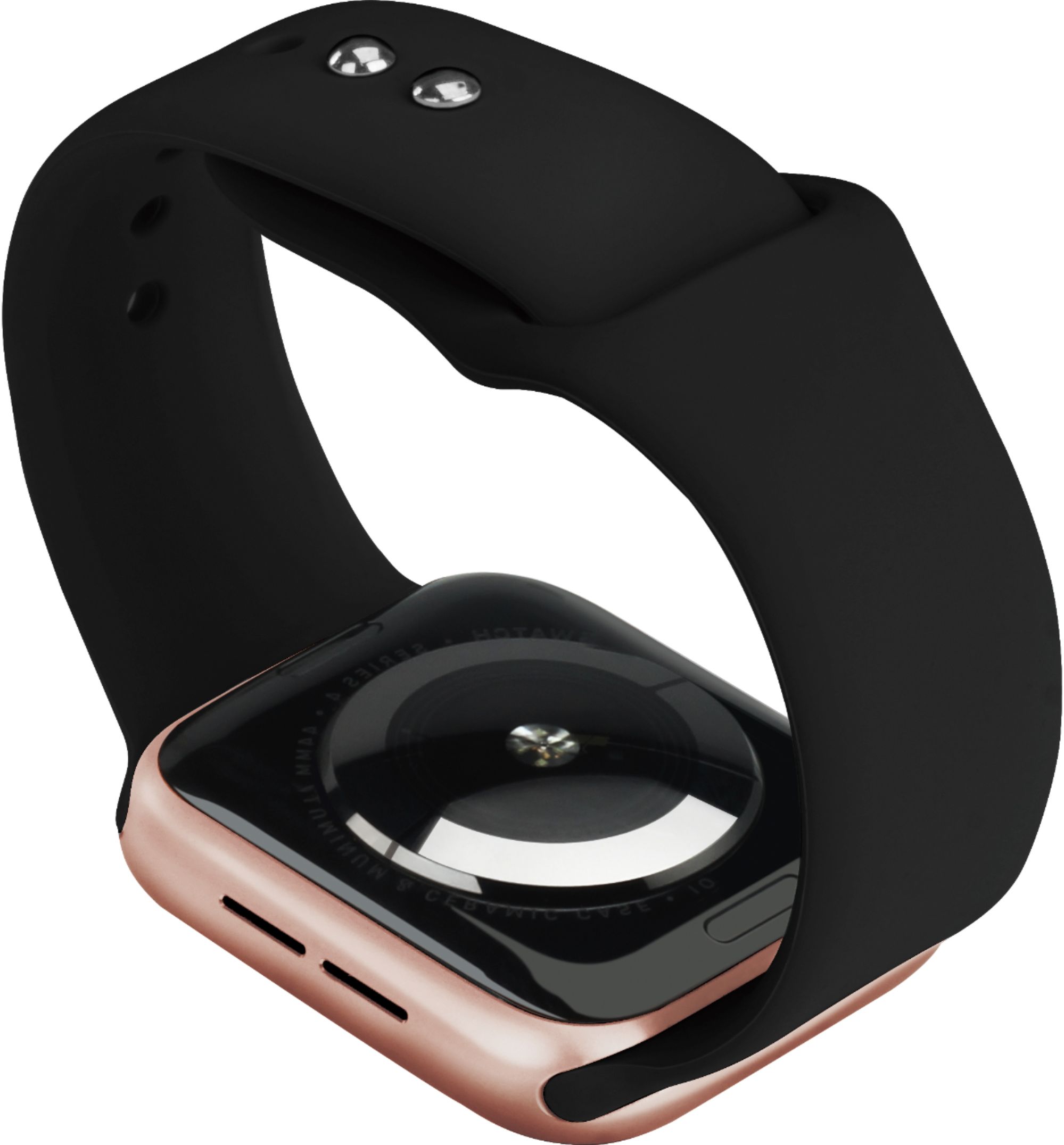 Left View: Belkin - Travel Stand for Apple Watch™ - Black