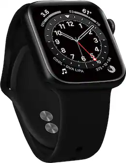 The image features a smart watch with a blue band and a black face. The watch displays the time as 12:04, and the temperature is 70 degrees. The watch also has a music player function, as indicated by the presence of the word "COOL" on the face. The watch is designed to be worn on the wrist and is likely used for tracking activity and providing other useful information to the wearer.
