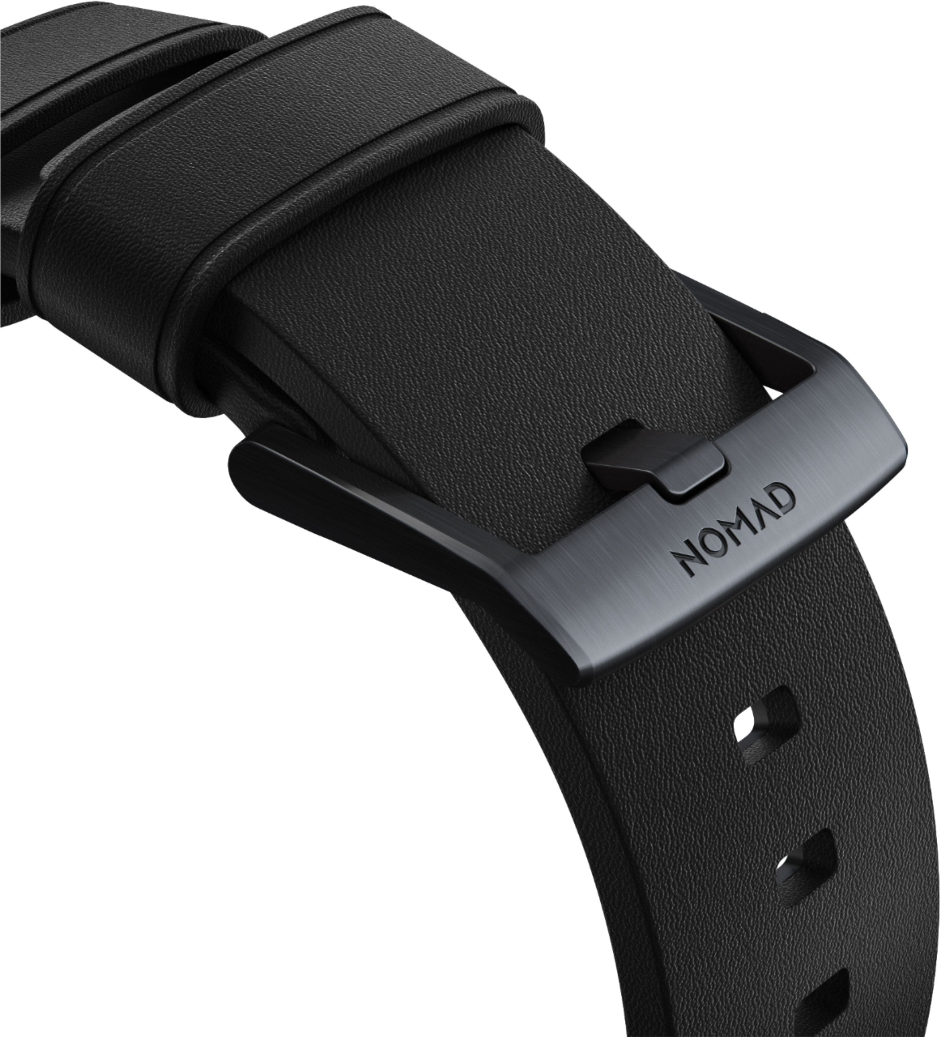 Nomad Active Leather Strap 44mm Black - Best Buy