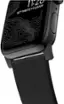Left. Nomad - Active Leather Strap 44mm - Black.