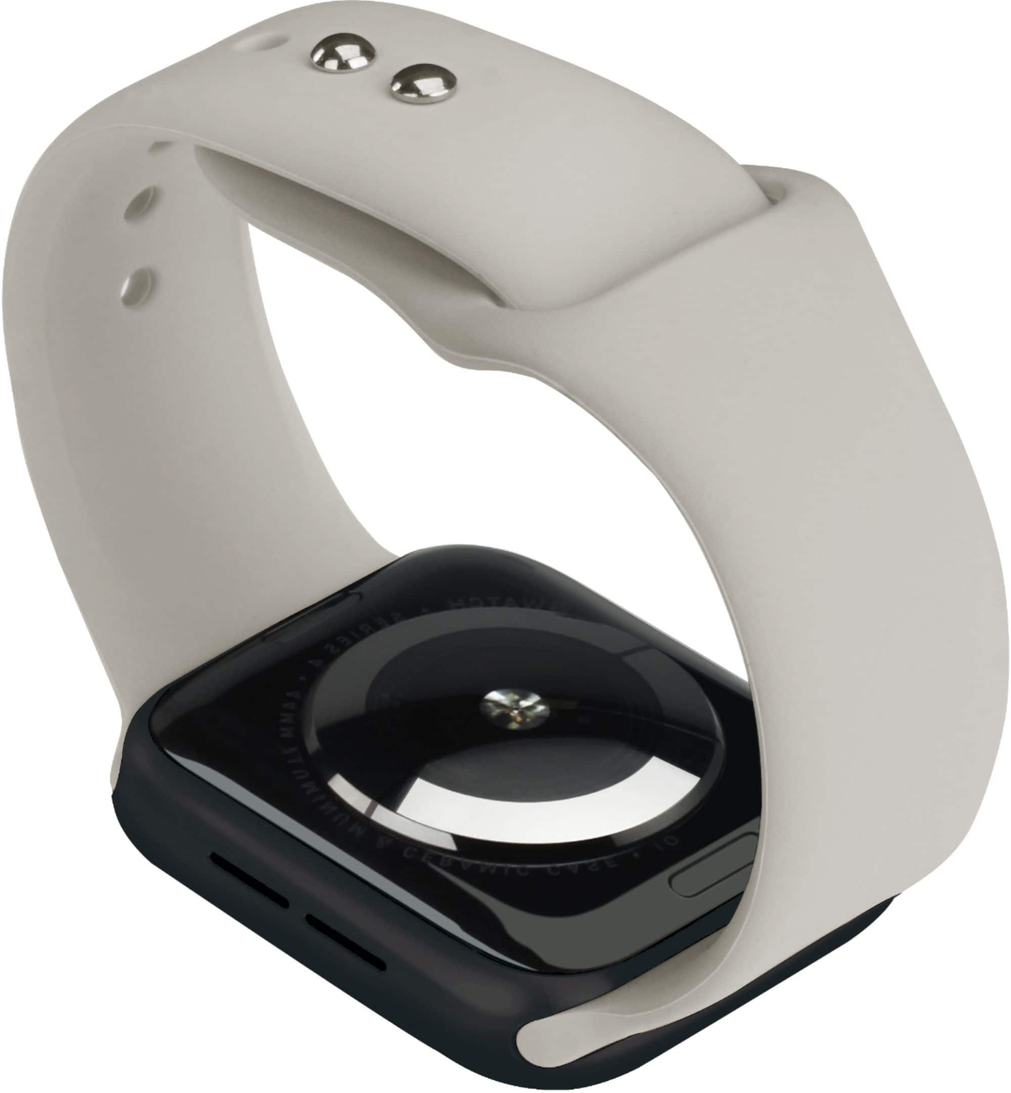 Left. NEXT - Sport Band Watch Strap for Apple Watch® 42mm, 44mm, and 45mm - Stone.