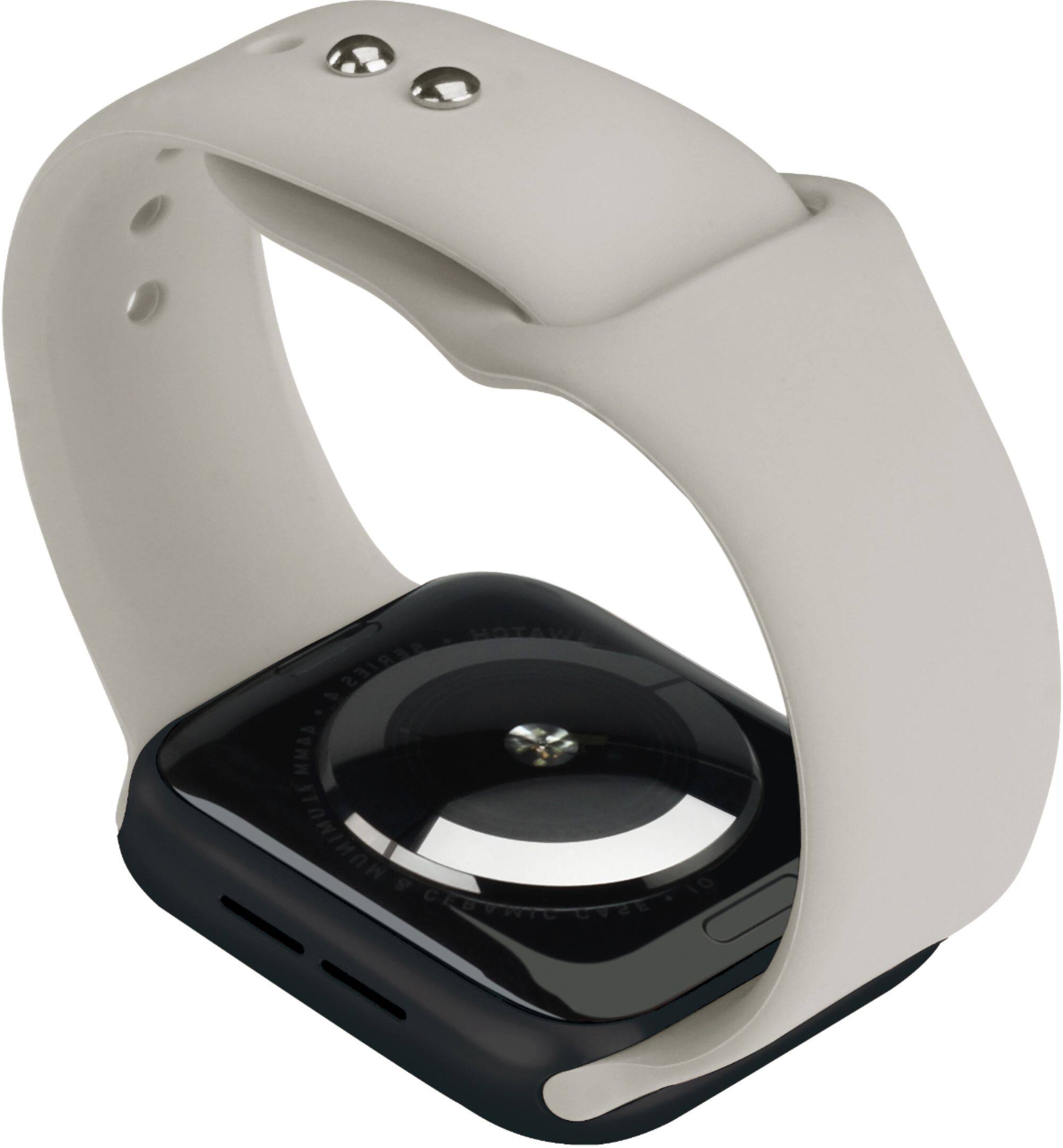 Left. NEXT - Sport Band Watch Strap for Apple Watch® 42mm, 44mm, and 45mm - Stone.