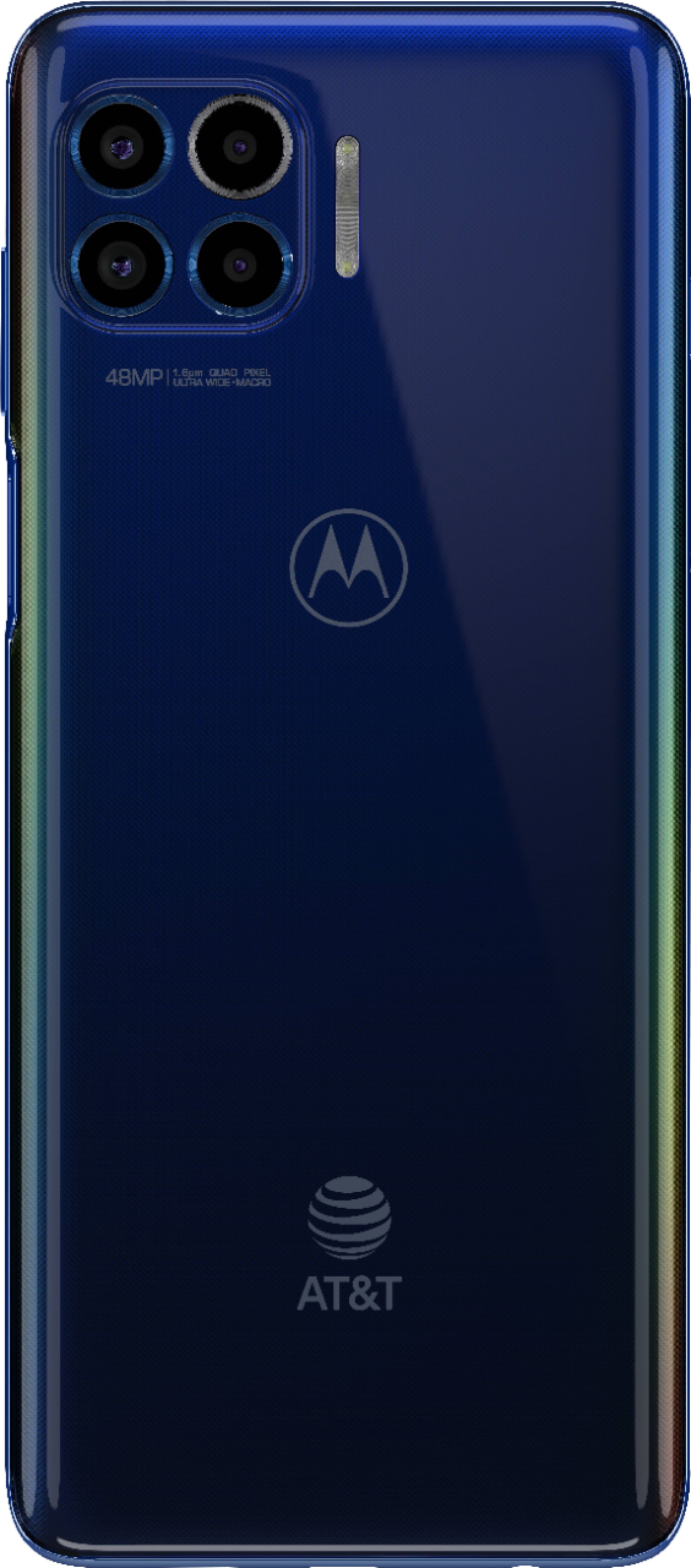 Back View: SaharaCase - Hard Shell Series Case for Motorola Moto Edge 5G - Clear