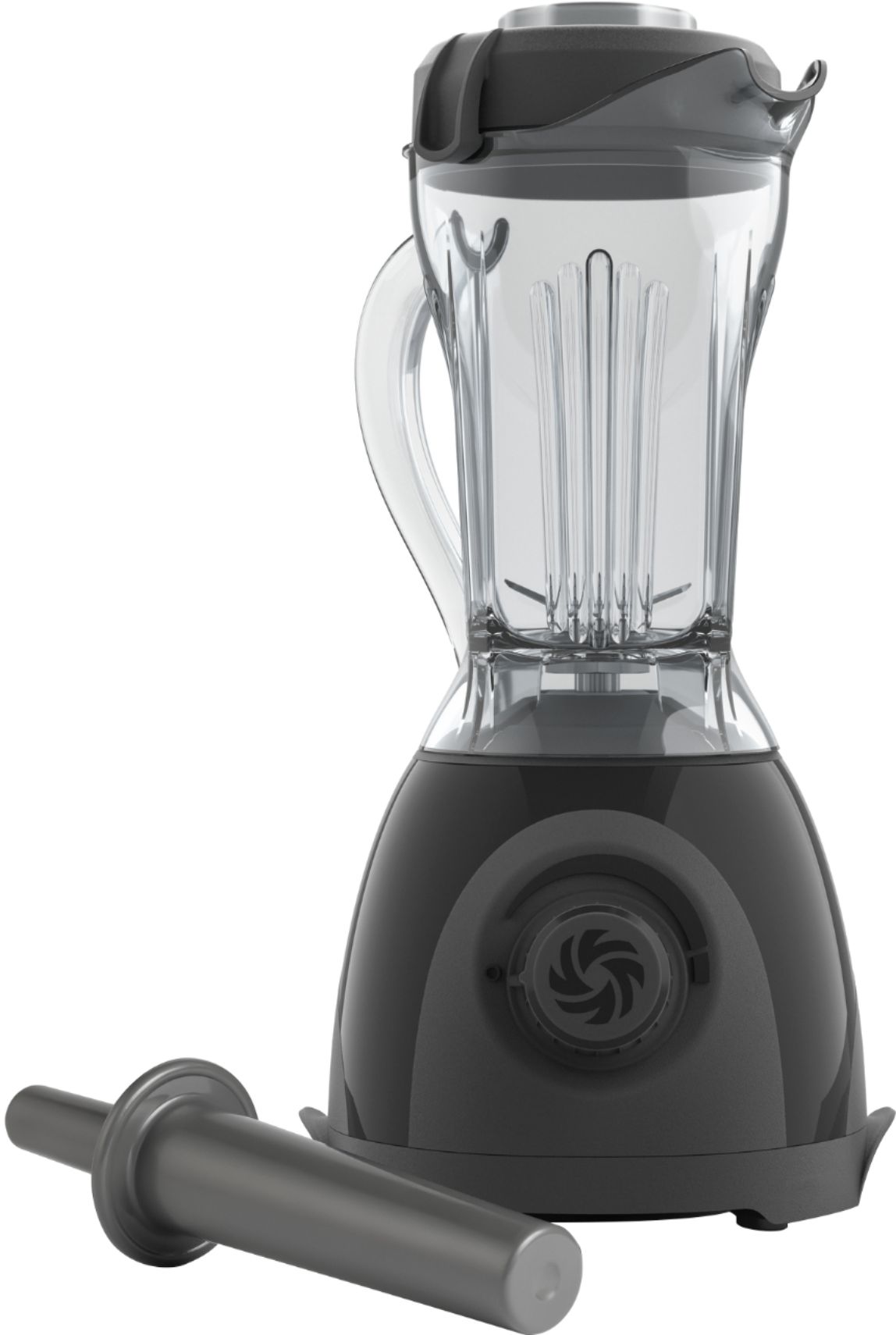Ovente 13.5 oz. 1000-Watt Black Robust Professional Blender with BPA Free, Blender Jar Travel Mug and Tamper