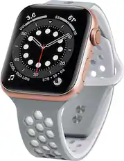 Angle. NEXT - Sport Band DUO Watch Strap for Apple Watch® 42mm, 44mm, and 45mm - Gray.