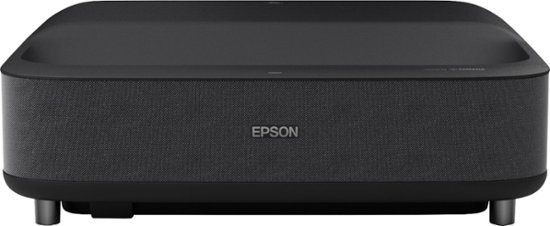 Front Zoom. Epson - EpiqVision Ultra LS300 Smart Streaming Laser Short Throw Projector, 3600 lumens, HDR, Android TV, Sports - Black.