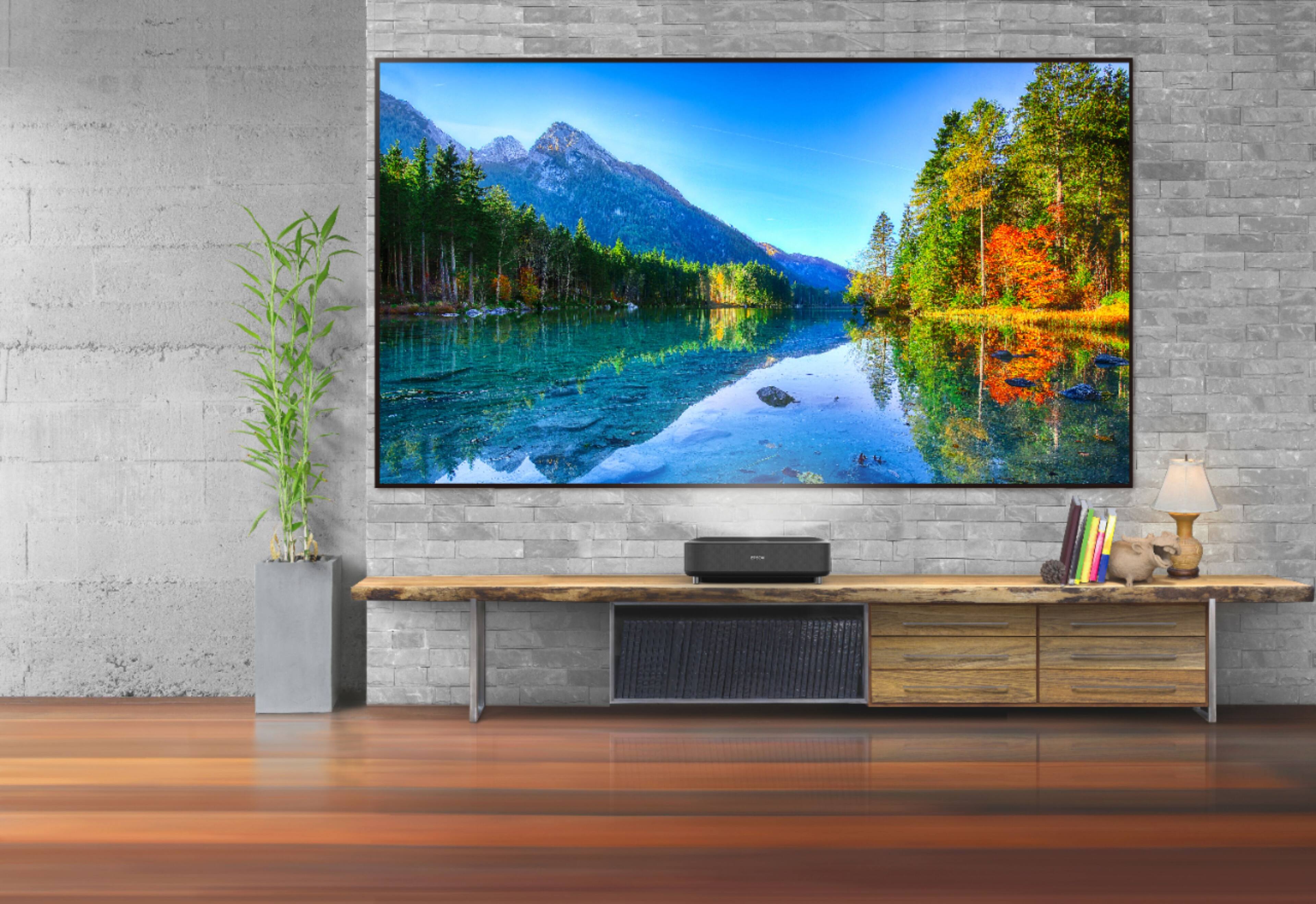 Alt View 20. Epson - EpiqVision Ultra LS300 Smart Streaming Laser Short Throw Projector, 3600 lumens, HDR, Android TV, Sports - Black.