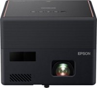 Epson - EpiqVision Mini EF12 Smart Streaming Laser Projector with HDR and Android TV - Black and Copper - Front_Zoom