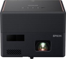Epson - EpiqVision™ Mini EF12 Smart Streaming Laser Projector with HDR and Android TV - Black and Copper - Front_Zoom