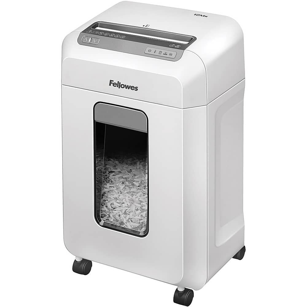 Best Buy: Fellowes MicroShred 12 Per Pass-Sheet Micro Cut Paper Shredder  White 4630001