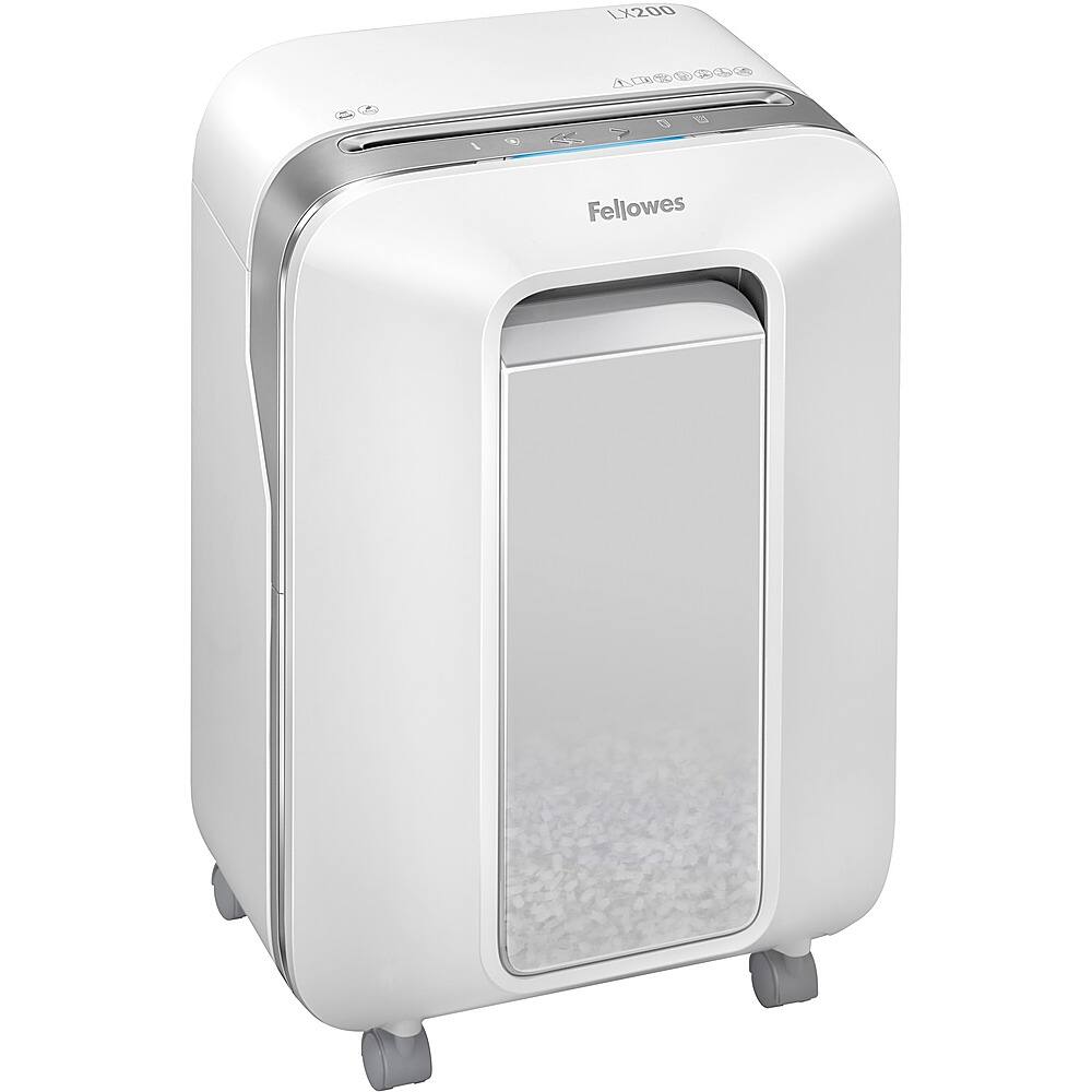 Alt View 13. Fellowes - LX200,  12 Sheet Micro Cut Paper Shredder - White.