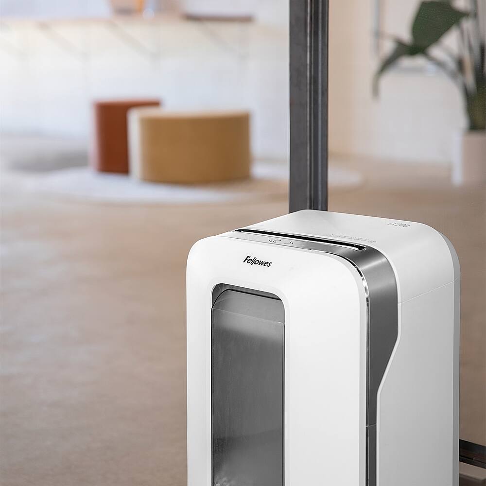Alt View 20. Fellowes - LX200,  12 Sheet Micro Cut Paper Shredder - White.