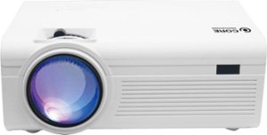 Core Innovations - 150” LCD Home Theater Projector - White - Front_Zoom