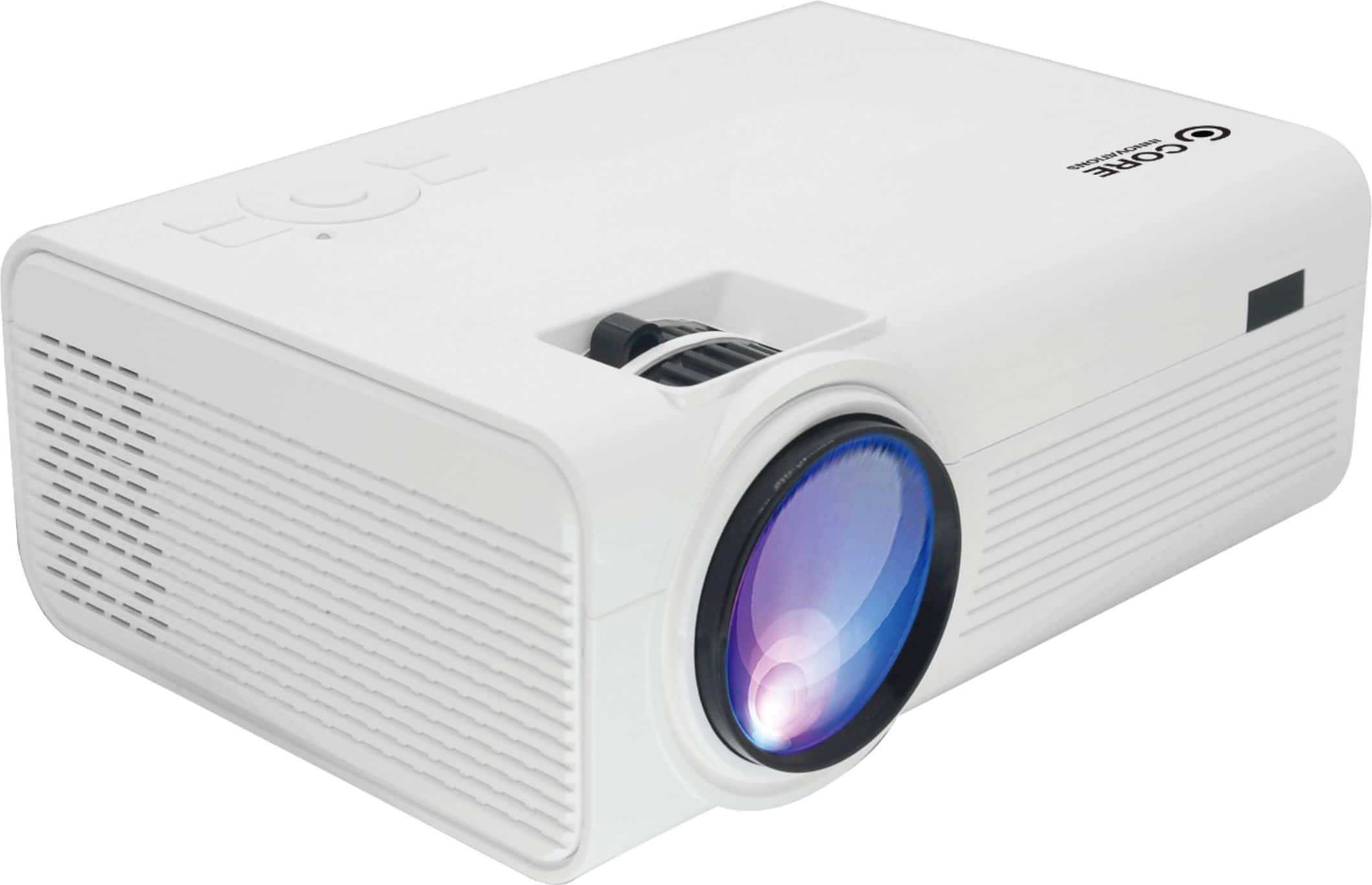 Alt View 12. Core Innovations - 150” LCD Home Theater Projector - White.