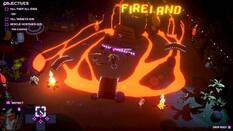 Objectives:
1. Kill them all (3/62)
2. Kill targets (0/5)
3. Rescue hostages (2/5)
4. Fireland and find evidence
5. Brob body in instinct zone
6. Drop body A
In the image, there are several people and a fire in the background. The fire appears to be spreading, and the people are trying to escape or fight it. The objective of the game is to complete the tasks listed above, which involve killing enemies, rescuing hostages, and finding evidence in the Fireland.