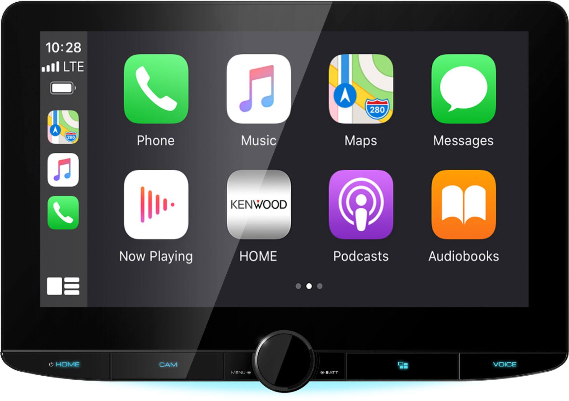 Alt View 11. Kenwood - 10.1" - Wireless Android Auto and Wireless Apple CarPlay - Bluetooth - Digital Media Receiver - Black.