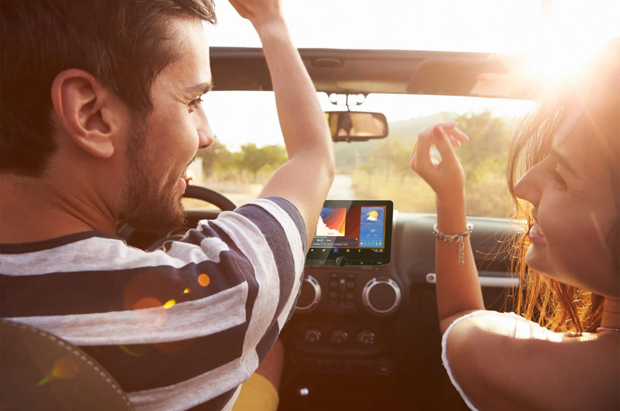 Alt View 15. Kenwood - 10.1" - Wireless Android Auto and Wireless Apple CarPlay - Bluetooth - Digital Media Receiver - Black.