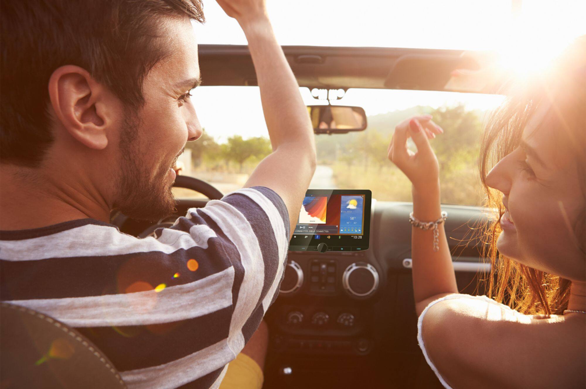 Alt View 15. Kenwood - 10.1" - Wireless Android Auto and Wireless Apple CarPlay - Bluetooth - Digital Media Receiver - Black.