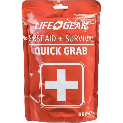 Life+Gear 88pc Quick Grab First Aid + Survival Kit