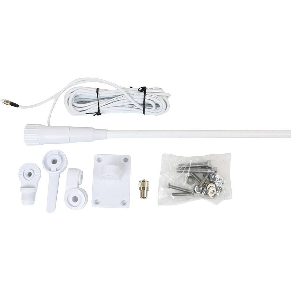 Alt View 26. Tram - 46" VHF Marine Antenna - White - White.