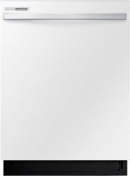 Samsung - 24" Top Control Built-In Dishwasher - White - Front_Zoom