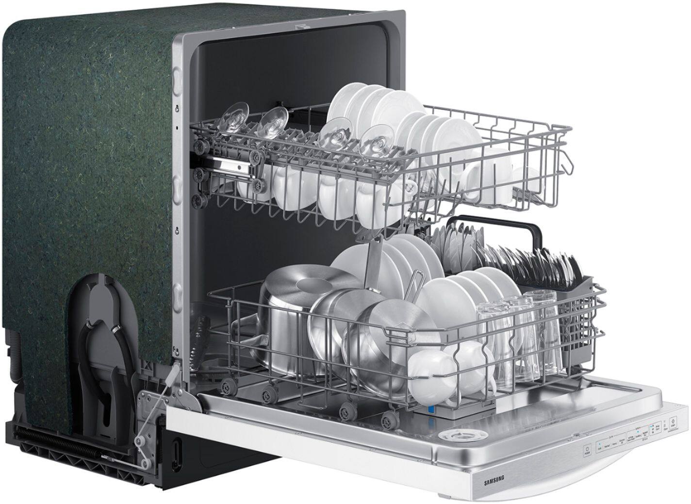 Alt View 18. Samsung - 24" Top Control Built-In Dishwasher - White.