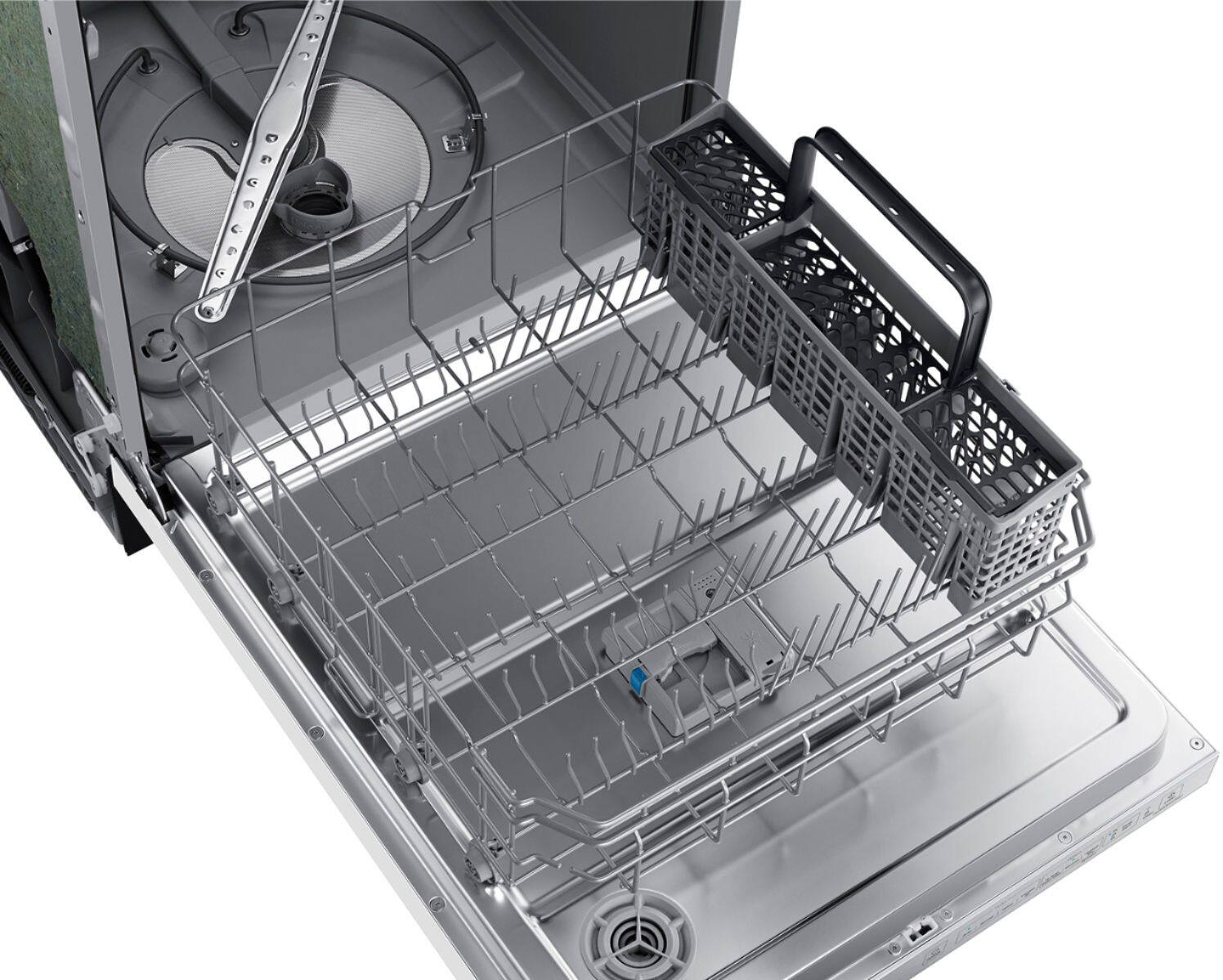 Alt View 20. Samsung - 24" Top Control Built-In Dishwasher - White.