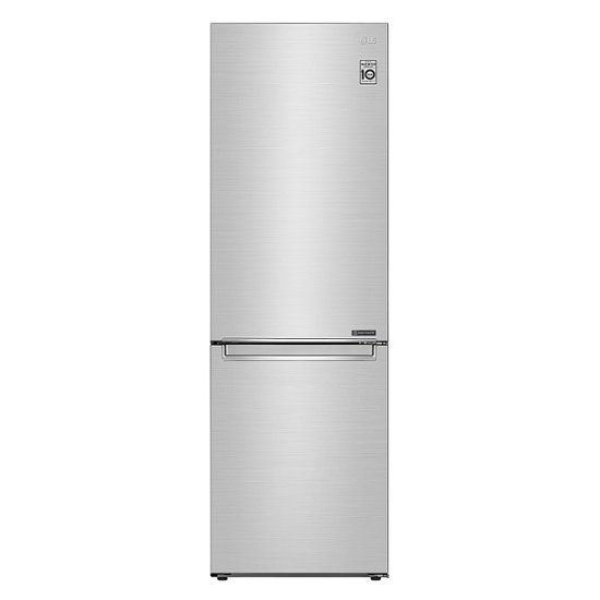 Alt View Zoom 1. LG - 12 cu ft Bottom-Freezer Counter-Depth Refrigerator - Stainless steel.