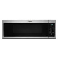 Whirlpool - 1.1 Cu. Ft. Low Profile Over-the-Range Microwave Hood with 2-Speed Vent - Stainless steel - Front_Zoom