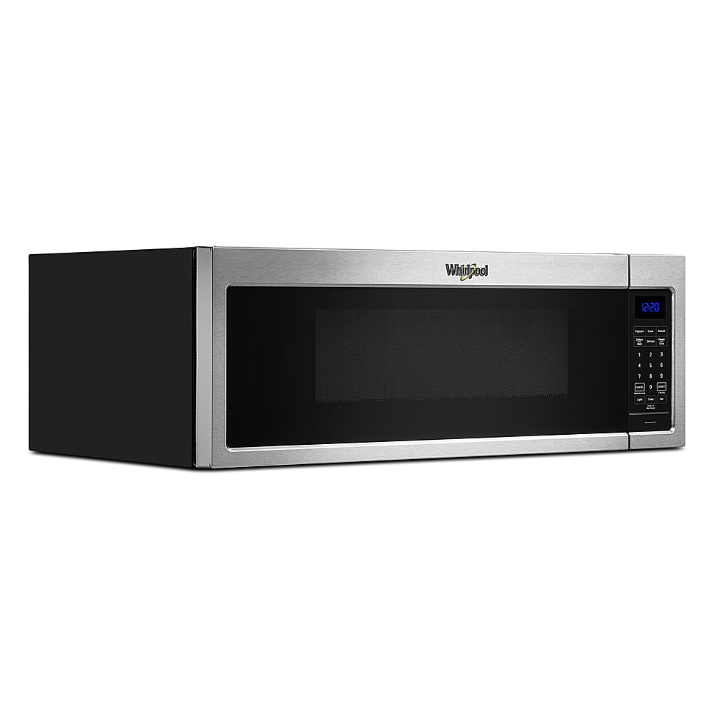 Alt View 12. Whirlpool - 1.1 Cu. Ft. Low Profile Over-the-Range Microwave Hood with 2-Speed Vent - Stainless Steel.