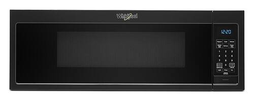 Whirlpool - 1.1 Cu. Ft. Low Profile Over-the-Range Microwave Hood with 2-Speed Vent - Black