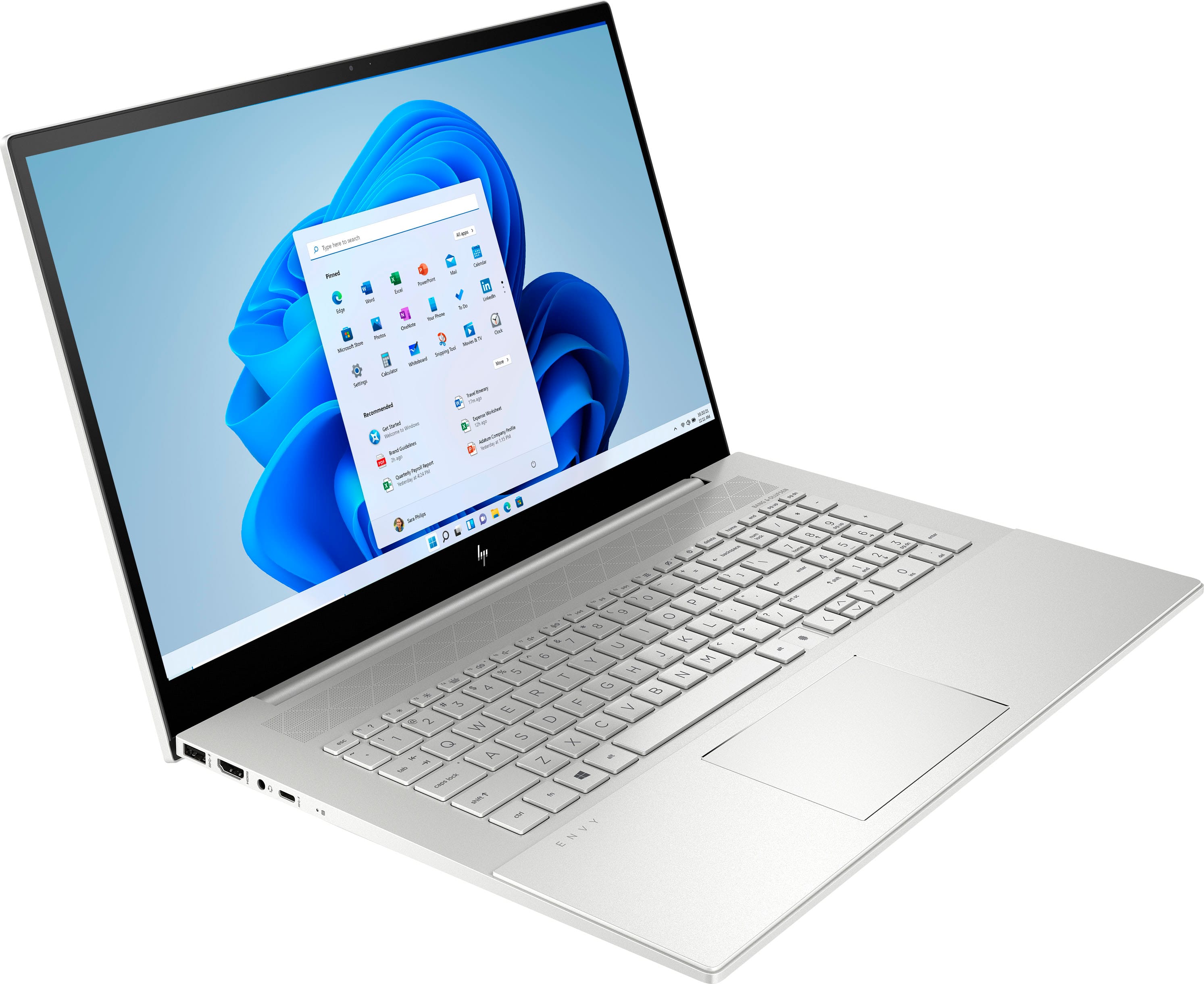 Angle. HP - ENVY 17.3" Touch-Screen Laptop - Intel Core i7 - 12GB Memory - 512GB SSD + 32GB Optane.