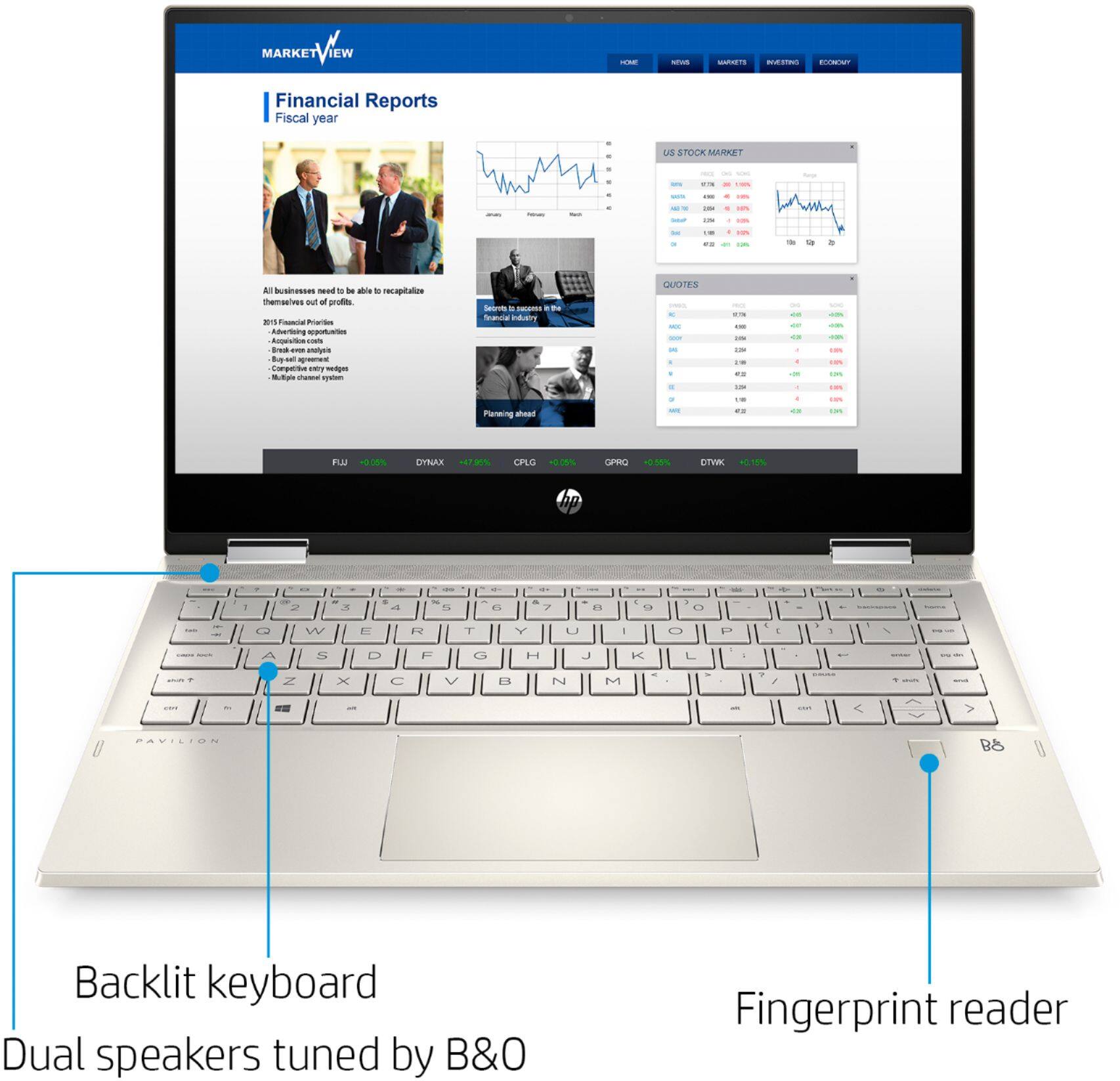 Alt View 10. HP - Pavilion x360 2-in-1 14" Touch-Screen Laptop - Intel Core i5 - 8GB Memory - 256GB SSD.