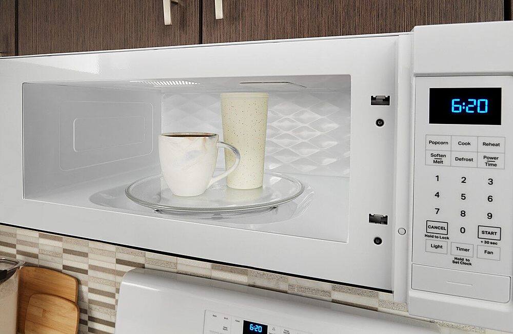 Alt View 15. Whirlpool - 1.1 Cu. Ft. Low Profile Over-the-Range Microwave Hood with 2-Speed Vent.