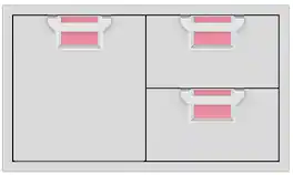 Aspire by Hestan - AESDR Series 36" Double Drawer and Storage Door Combination - Reef
