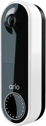 Angle. Arlo - Essential Wi-Fi Smart Video Doorbell - Wired or Battery Operated - White.
