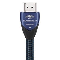 AudioQuest - ThunderBird 5' 4K-8K-10K 48Gbps HDMI Cable - Blue/Black - Front_Zoom