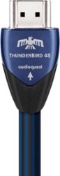 AudioQuest - ThunderBird 10' 4K-8K-10K 48Gbps HDMI Cable - Blue/Black - Front_Zoom