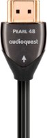 AudioQuest - Pearl 7.5' 4K-8K-10K 48Gbps In-Wall HDMI Cable - Black/White - Front_Zoom