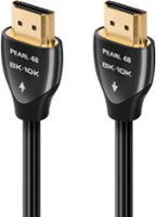 AudioQuest - Pearl 16.4' 4K-8K-10K 48Gbps In-Wall HDMI Cable - Black/White - Front_Zoom