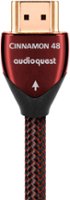 AudioQuest - Cinnamon 5' 4K-8K-10K 48Gbps HDMI Cable - Red/Black - Front_Zoom