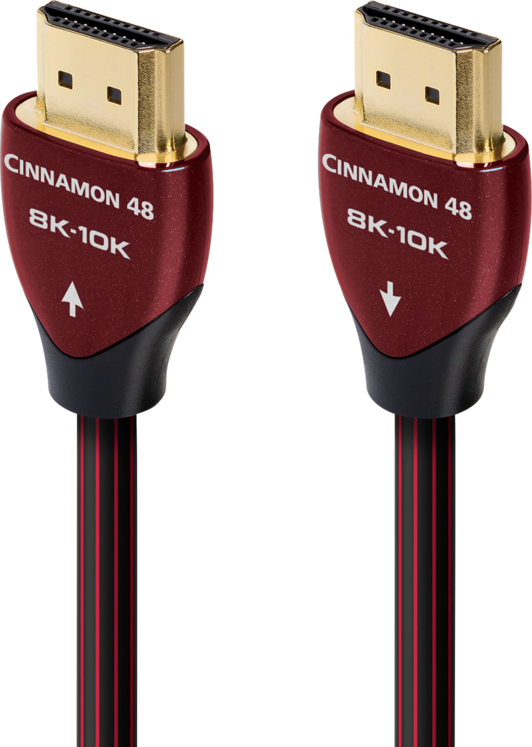 AudioQuest - Cinnamon 10' 4K-8K-10K 48Gbps HDMI Cable - Red/Black